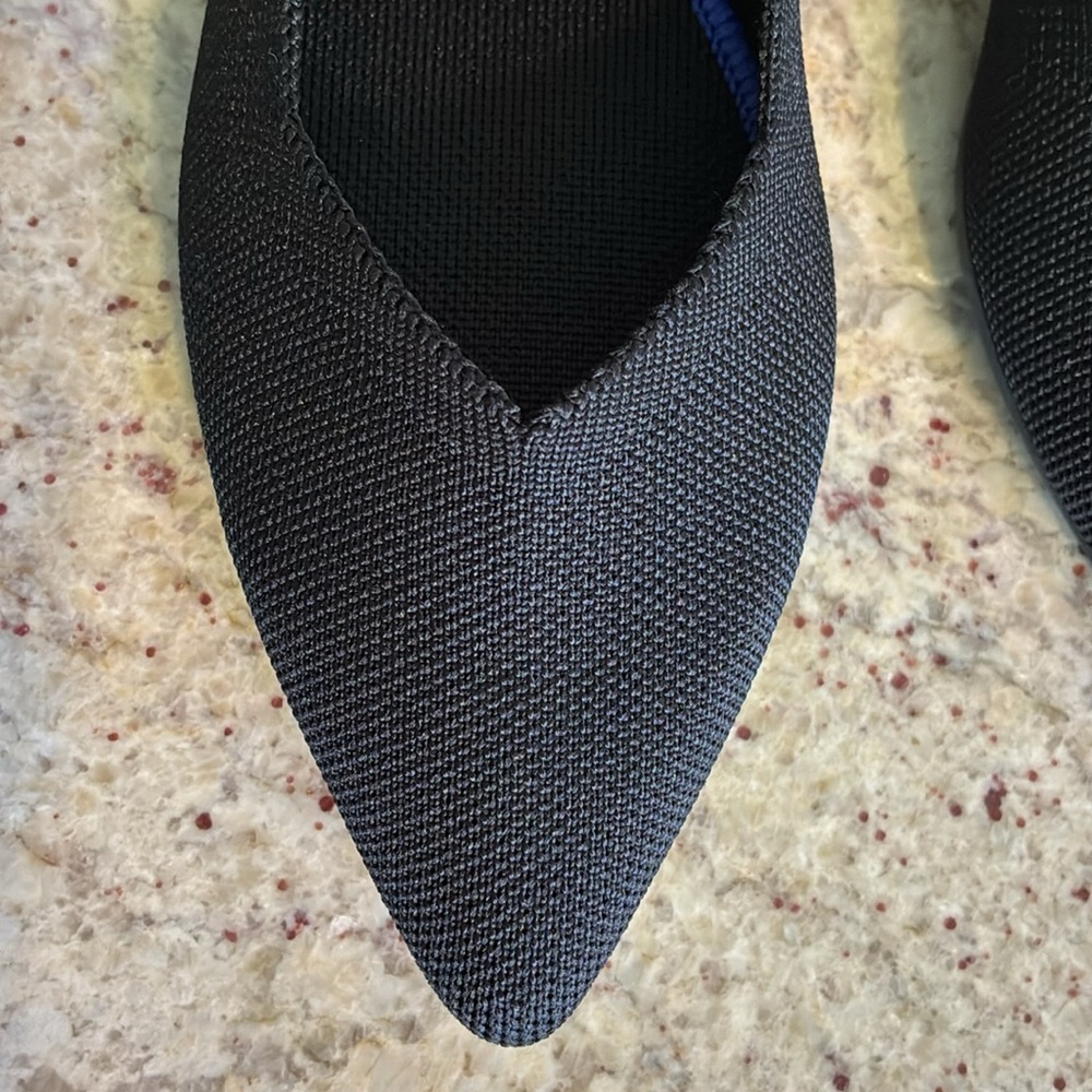 Rothy's Black Flats with Blue Accents. New without tags - Picture 10 of 16